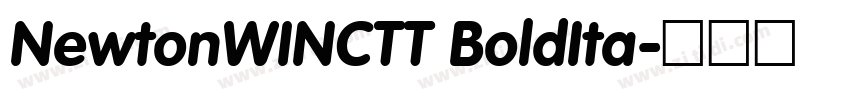 NewtonWINCTT BoldIta字体转换